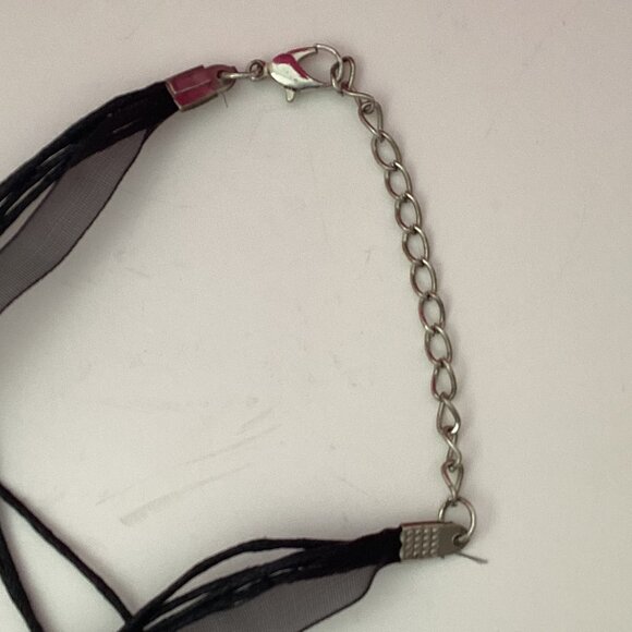 Art Glass Necklace + Earring Jewelry Set Pierced Ears - Picture 3 of 5